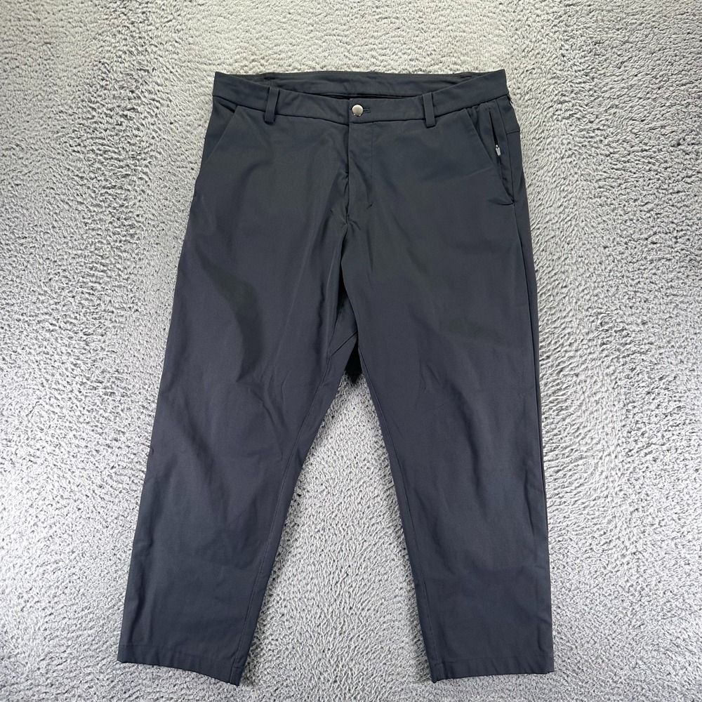 Lululemon Pant Mens 34x25 Black Athleric Golf Performance Straight Leg Sports